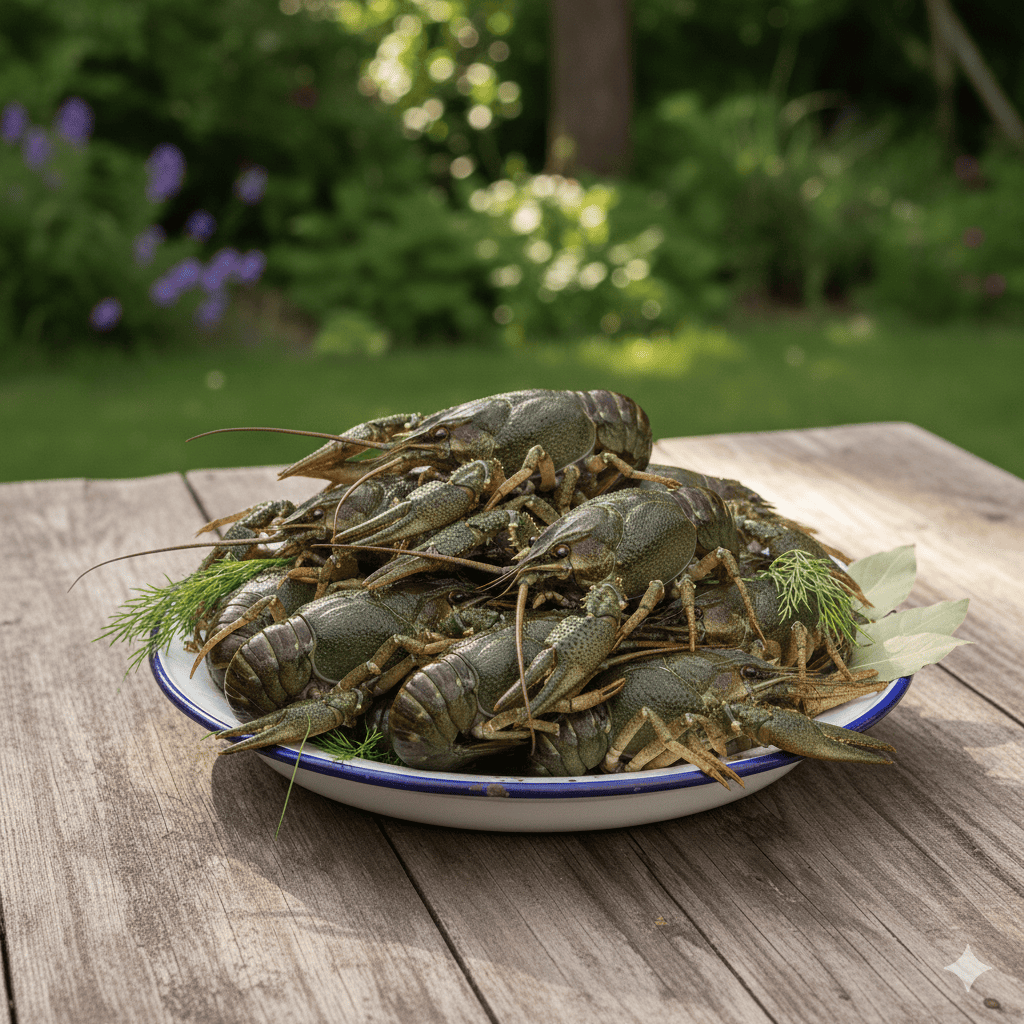 Рак средне-крупный живой